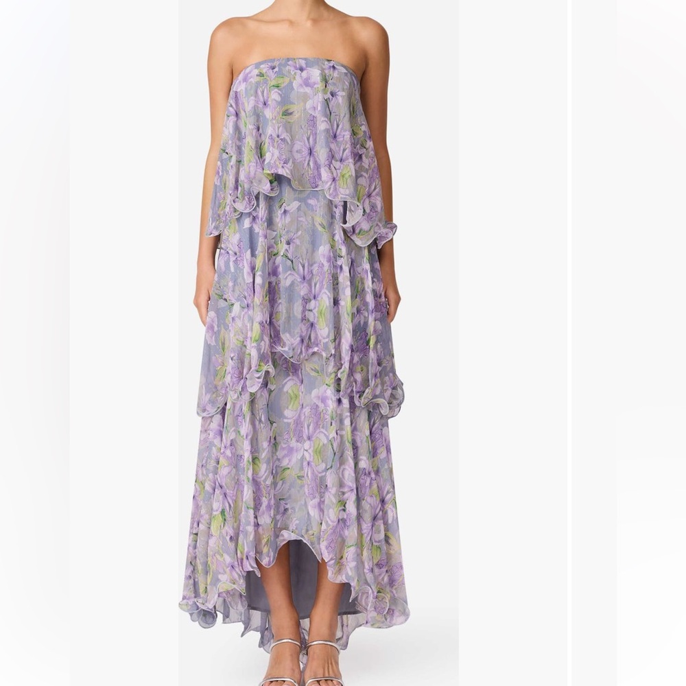 Elliatt Milena Floral Tiered Ruffle Dress